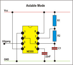 circuit intgr NE555